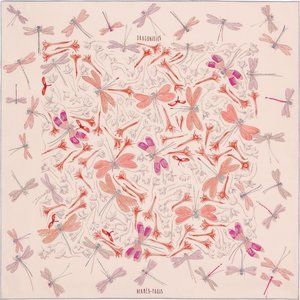 Hermes  Dragonflies   Vintage Silk scarf  70